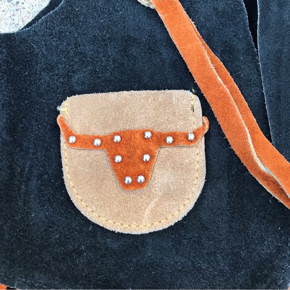 💙John R. Craighood Boys Suede Leather fringe Vest - Picture 4 of 10